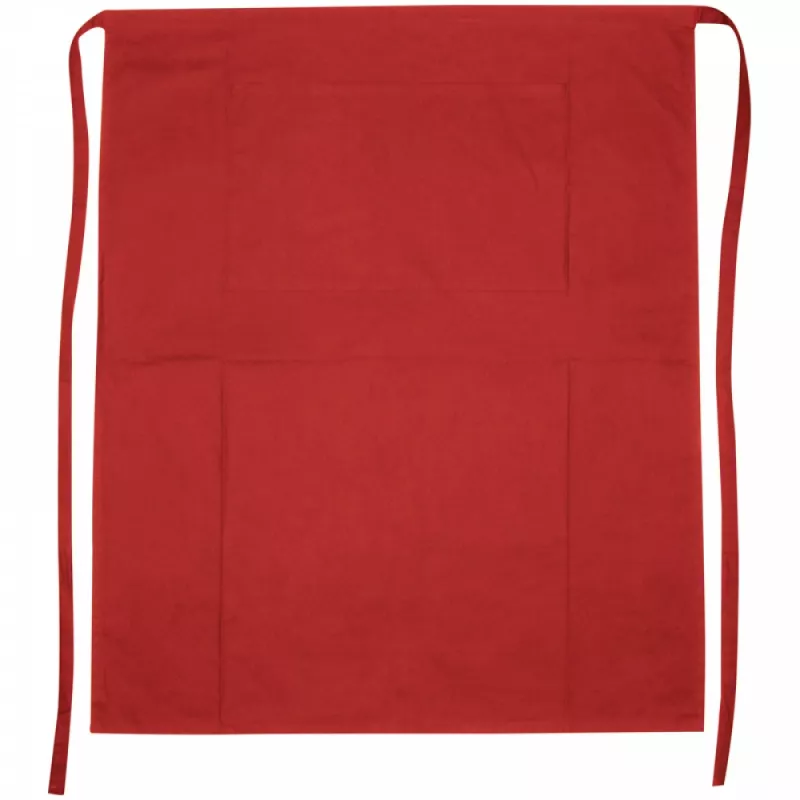 Fartuch kuchenny z bawełny 180 g/m² - czerwony (6138305)
