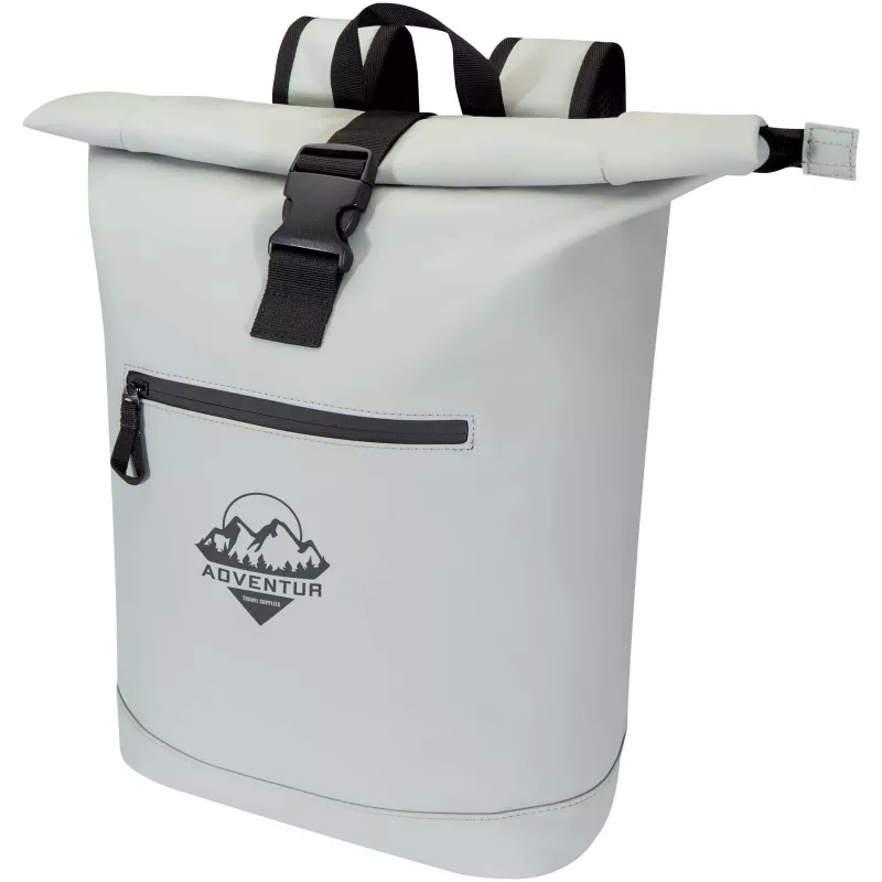 Resi Plus plecak na 15-calowego laptopa o pojemności 18 l z recyklingu, z certyfikatem GRS i zwijaną górną częścią - Szary (13009382)