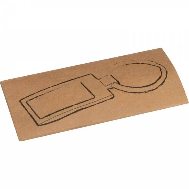 Brelok metalowy NAOMI - szary (9221207)