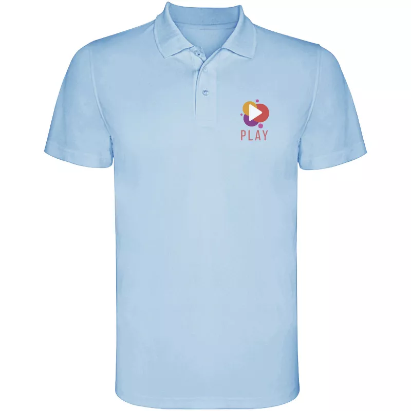 Sportowa koszulka polo z poliestru 150 g/m² ROLY MONZHA 0404 - Błękitny (R0404-SKY BLUE)