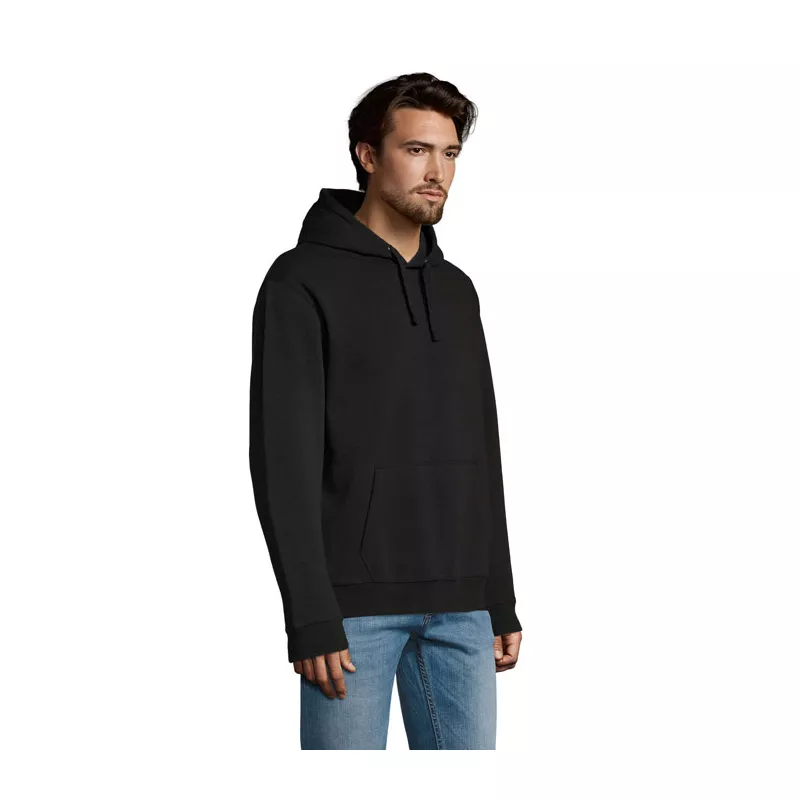 Bluza męska z kapturem 280 g/m² Sol's SPENCER - Czarny (S02991-BK)