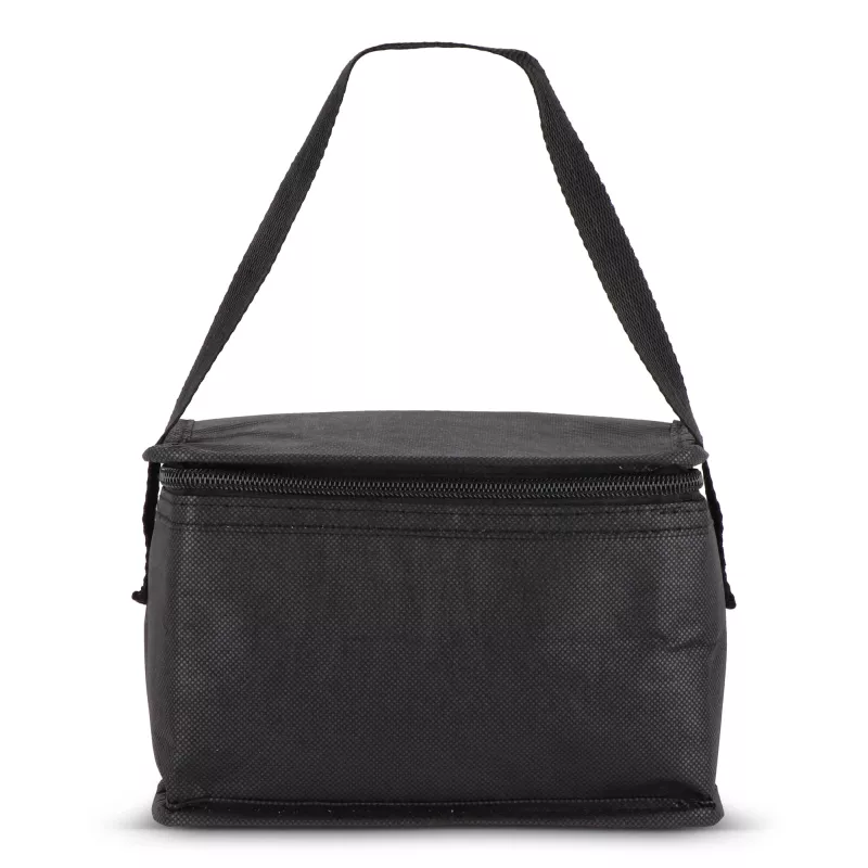 R-PET 6 Torba chłodząca na puszki z włókniny 20 x 13 x 12,5 cm 75g/m² - czarny (LT95390-N0002)