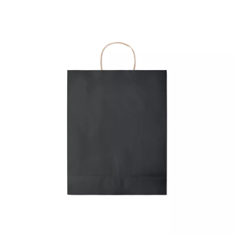 Torba prezentowa papierowa duża 90 g/m² PAPER TONE L - Czarny (MO6174-03)