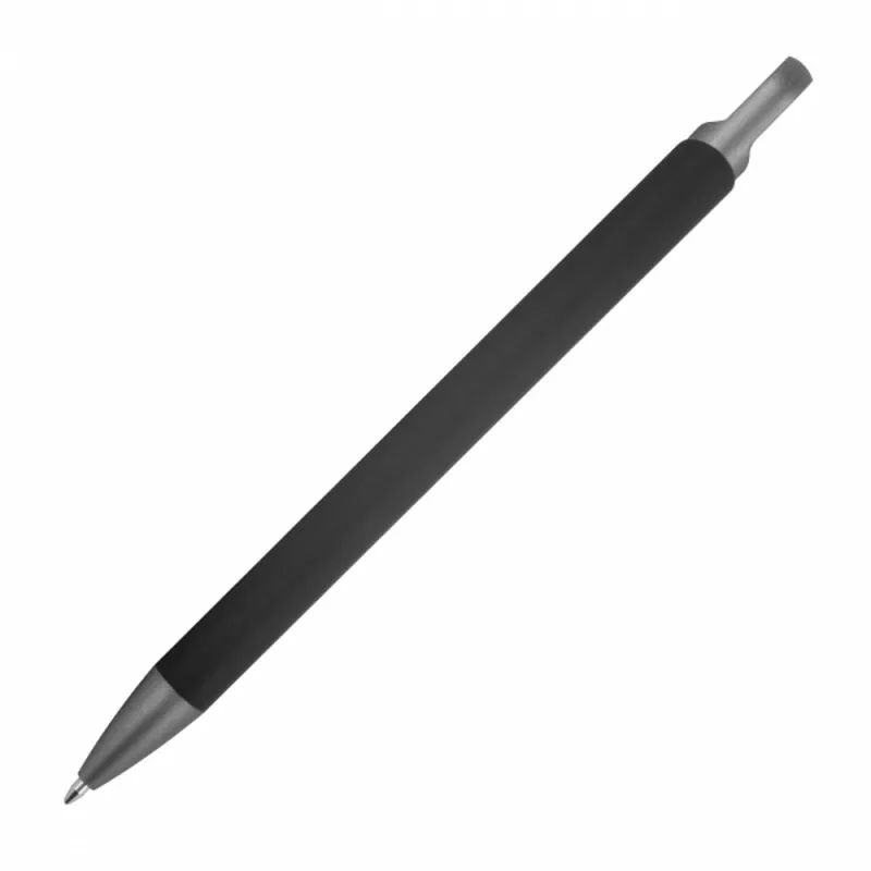 Długopis aluminiowy z recyklingu półżelowy KAROLINE - czarny (1444003)