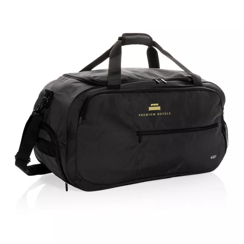 Torba sportowa, podróżna Swiss Peak AWARE™ RPET - czarny (P707.151)
