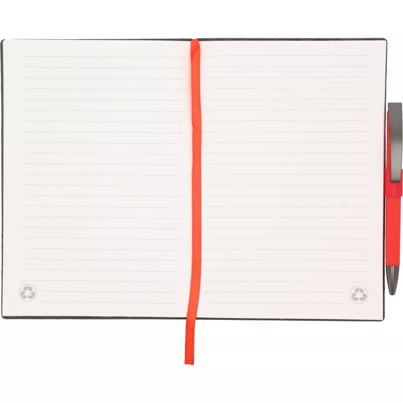 Notes A5 w linie z długopisem MERSIN - czerwony (562005)