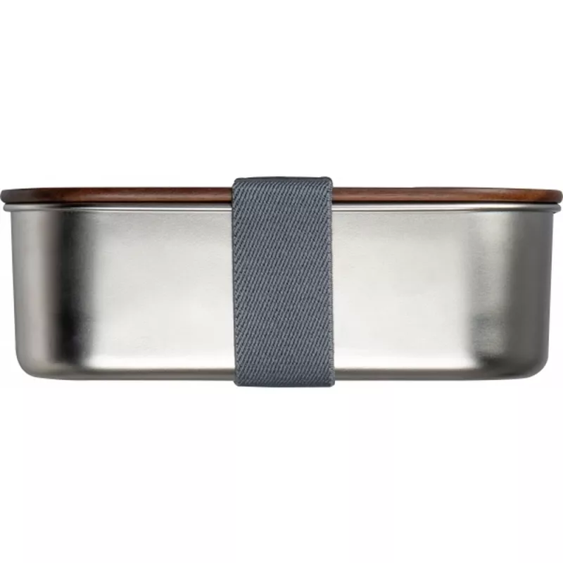 Lunch box ze stalowy z recyklingu PUERTO BANUS MoLu 1000 ml - szary (398407)