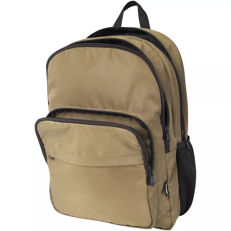 Trend Plus plecak na laptopa o przekątnej 15-cali o pojemności 20 l wykonany z materiałów z recyklingu z certyfikatem GRS - Leśny zielony (13008664)