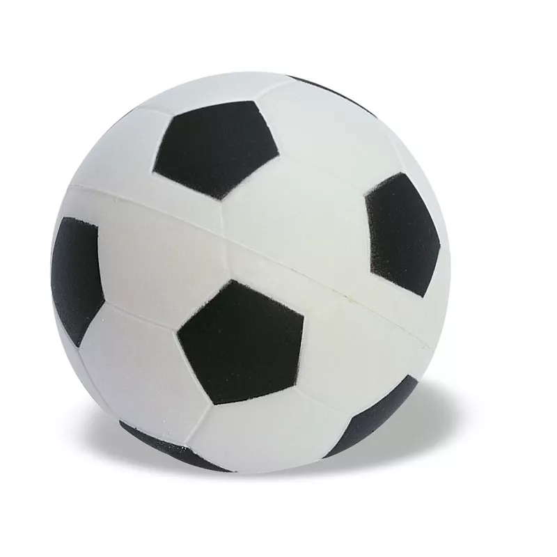 Antystres piłka nożna z pianki PU GOAL - Bialy/Czarny (KC2718-33)