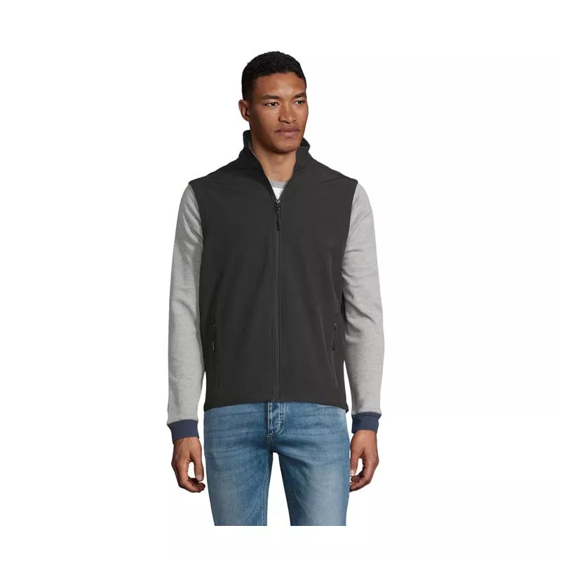 Kamizelka softshell męska Sol's RACE BW MEN - Czarny (S02887-BK)