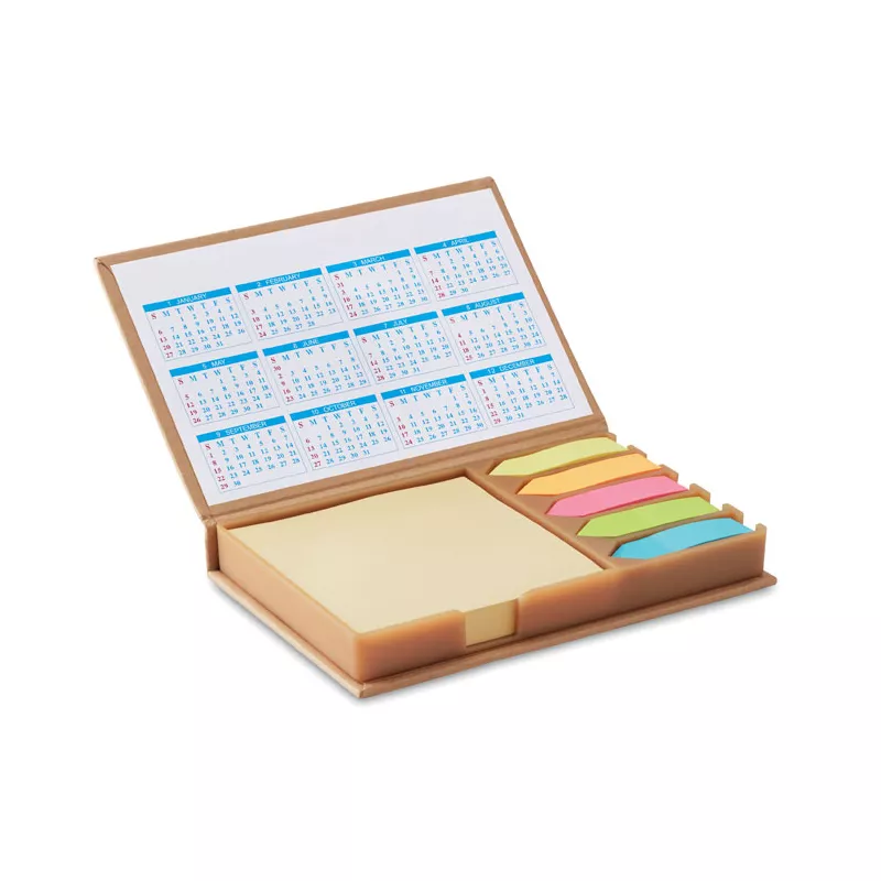 Karteczki samoprzylepne z kalendarzem MEMOCALENDAR - Bezowy (MO9394-13)
