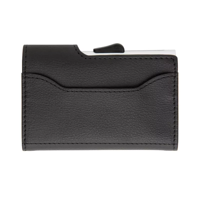 Etui na karty kredytowe i portfel C-Secure, ochrona RFID - czarny, srebrny (P850.511)