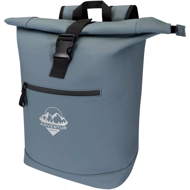 Resi Plus plecak na 15-calowego laptopa o pojemności 18 l z recyklingu, z certyfikatem GRS i zwijaną górną częścią - Hale Blue (13009355)