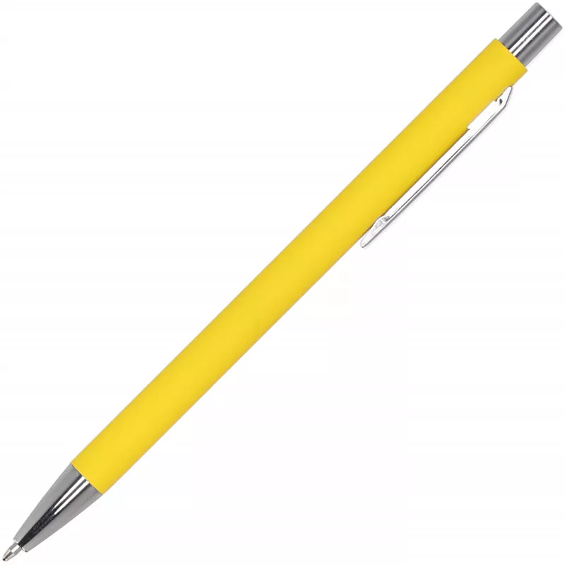 Długopis metalowy soft touch GIORGIO - żółty (1368008)