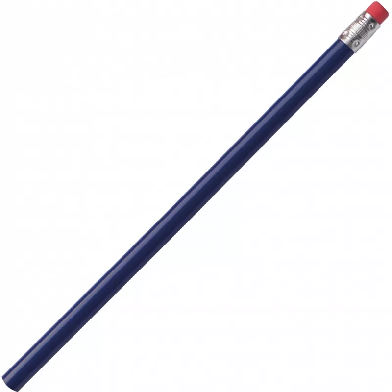 Ołówek z gumką niezatemperowany - niebieski (1039304)