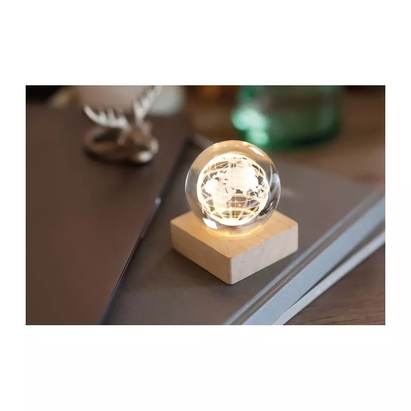Lampka LED szklana kula GLOBE LIGHT - Drewna (MO2690-40)