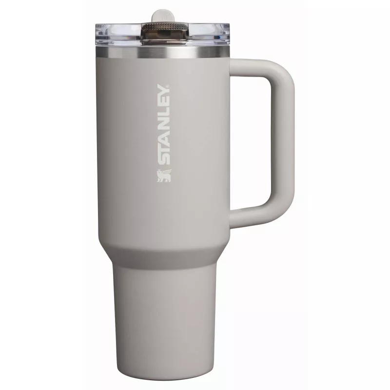 Stanley Quencher® ProTour 1180 ml termoizolowany kubek ze słomką, wykonany z recyklingowanej stali nierdzewnej  - Szary (10097982)