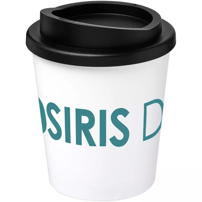 Kubek termiczny z plastiku 250 ml dowolny mix kolorów - Biały-Czarny (21009208)