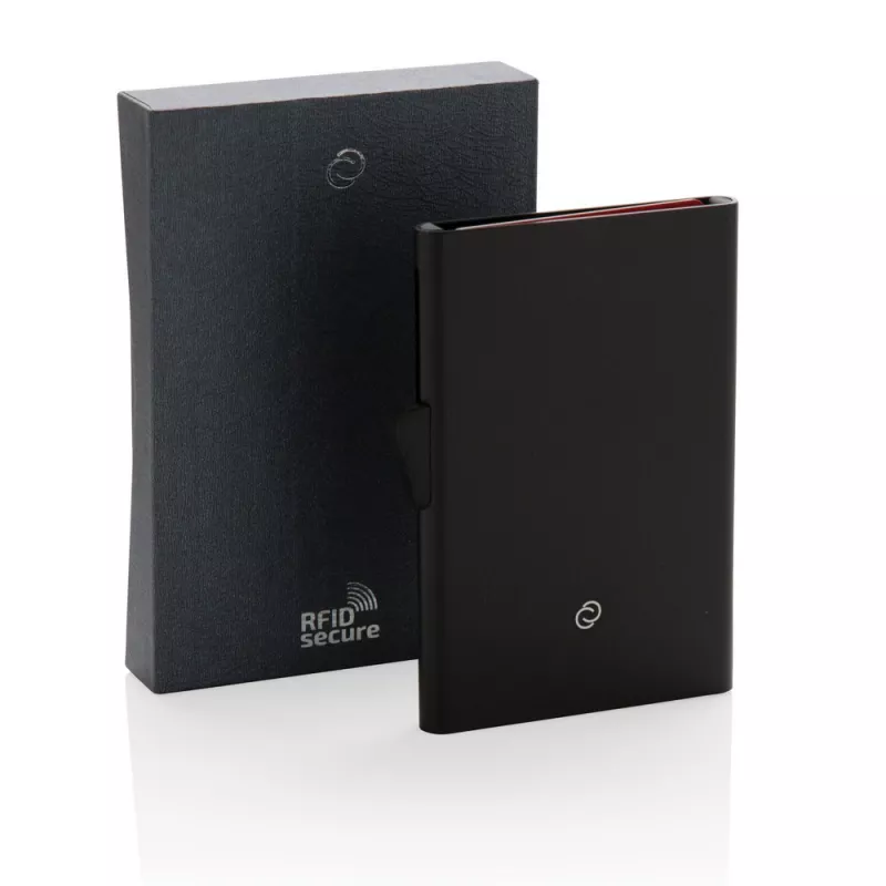 Etui na karty kredytowe C-Secure, ochrona RFID - czarny (P820.491)