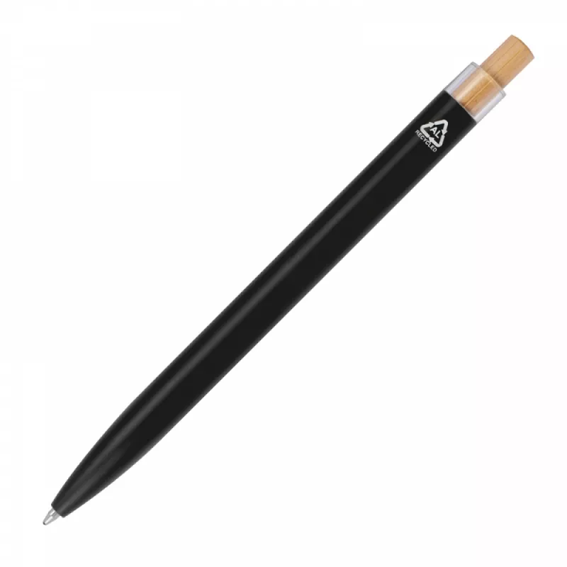Długopis z aluminium z recyklingu - czarny (1384503)