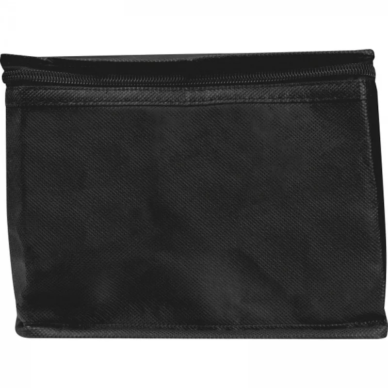 Torba termiczna non woven na 6 puszek 330 ml LUDMILA - czarny (6154203)