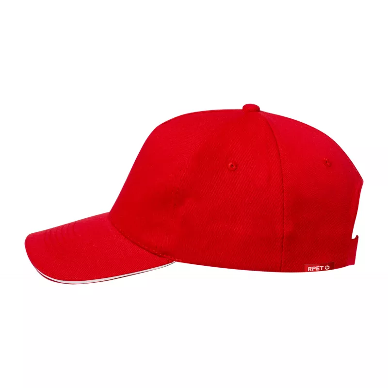 Sandrok czapka z daszkiem RPET - czerwony (AP733935-05)