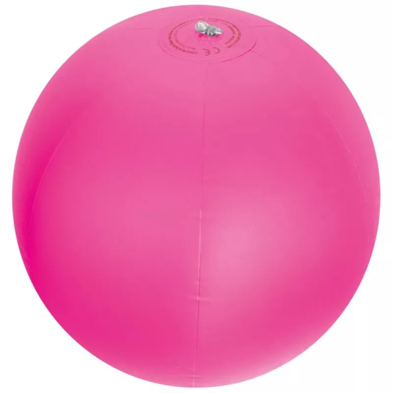 Dmuchana piłka plażowa jednokolorowa średnica 26 cm - różowy (5102911)