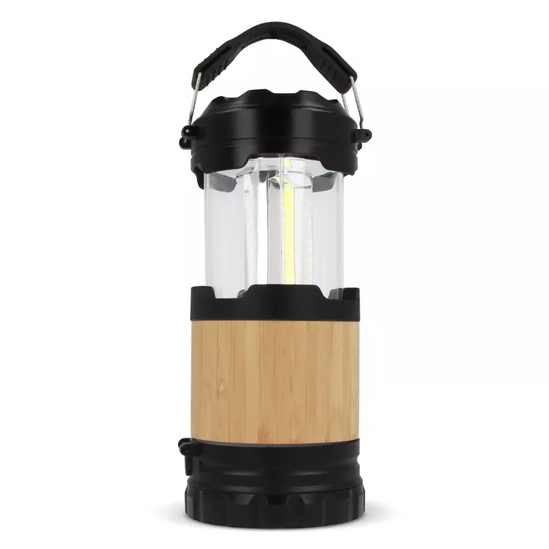 Latarnia i latarka z ABS i bambusa - czarny (LT93350-N0002)