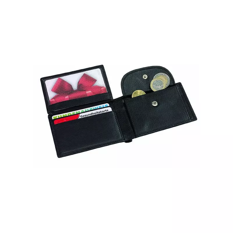 Skórzany portfel HOLIDAY - czarny (56-0404470)