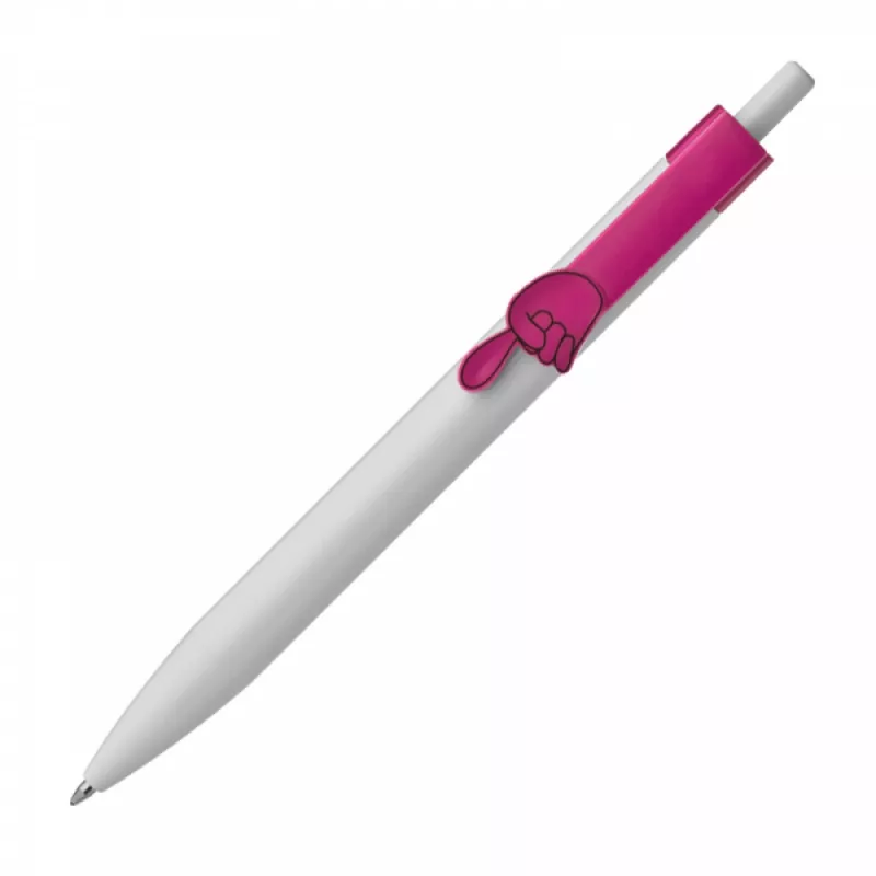 Długopis plastikowy CrisMa Smile Hand - różowy (1444311)