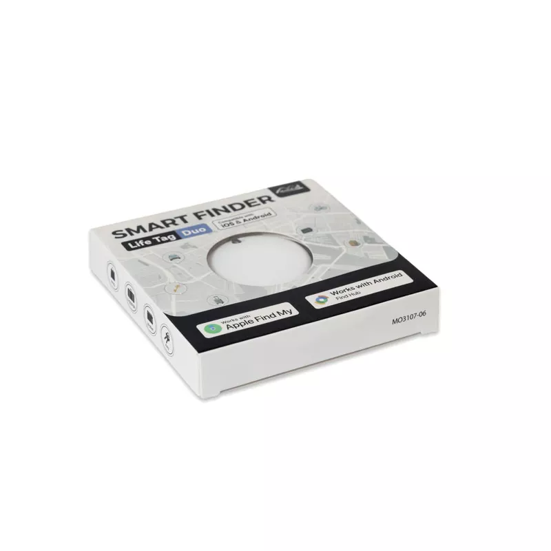 Lokalizator do kluczy Find My i Find Hub IP65 LIFEMATE - Bialy (MO3107-06)