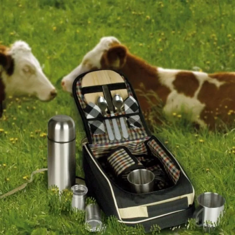 Plecak piknikowy dla 2 osób GEORGIA - czarny (660503)