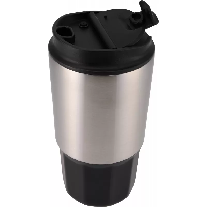 Kubek termiczny stalowy z recyklingu SAINT - JEROME MoLu 500 ml - czarny (483103)
