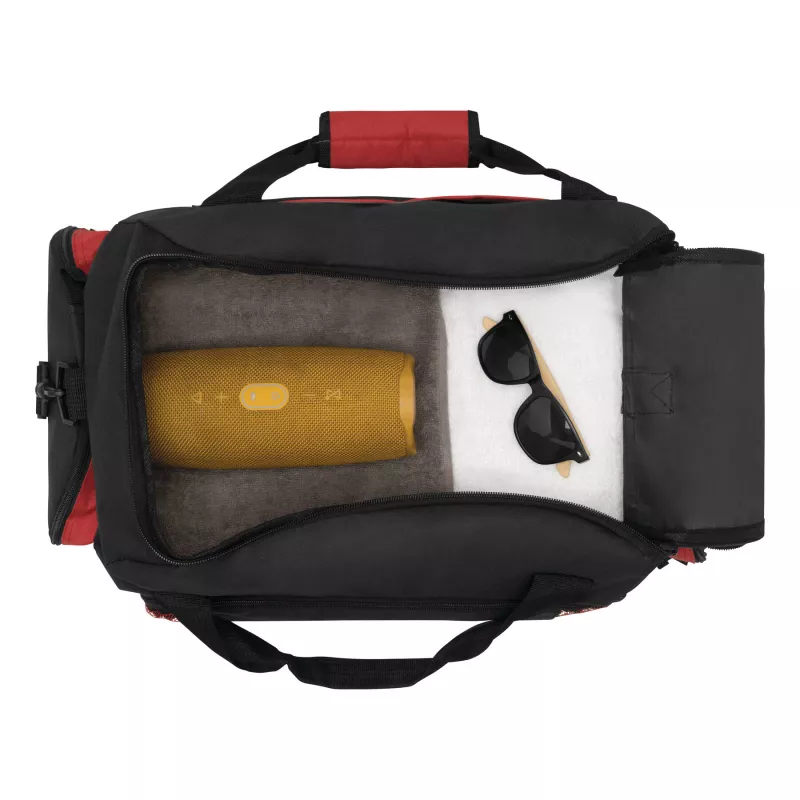 Torba sportowa - czarny, czerwony (56-0208563)