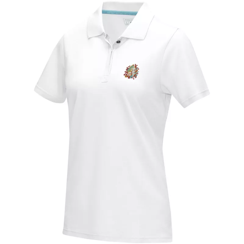 Damska organiczna koszulka polo Graphite z certyfikatem GOTS - Biały (37509-WHITE)