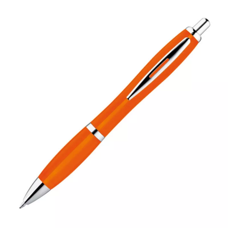 Plastikowy długopis reklamowy WLADIWOSTOCK (jednolity kolor) - pomarańczowy (1167910)