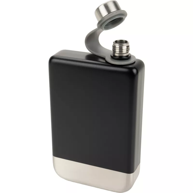 Zestaw piersiówka 266 ml, kieliszki 30 ml i lejek TAHAT Schwarzwolf - czarny (F5001200AJ303)