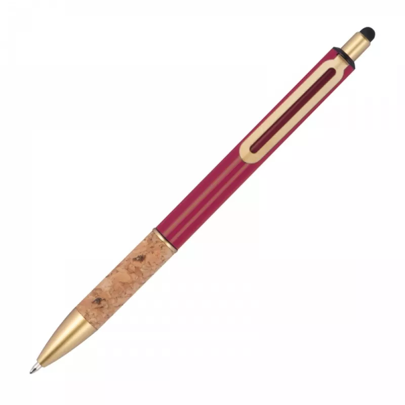 Długopis metalowy touch pen MARIAN - bordowy (1369002)