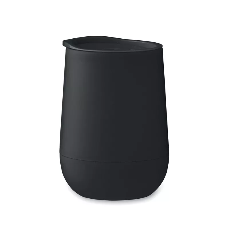 Kubek dwuścienny z PP 300 ml GO - Czarny (MO2444-03)