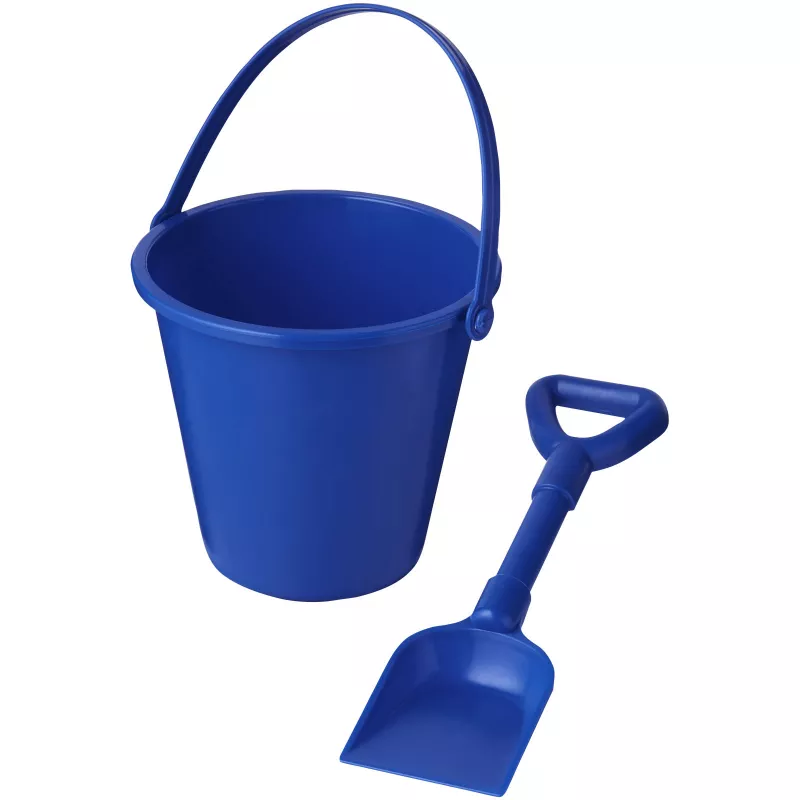 Wiaderko z łopatką Tides z plastiku z recyklingu - Niebieski (21024152)