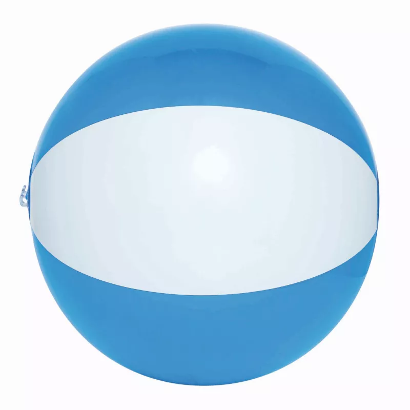 Piłka plażowa - biały, transparentny niebieski (56-0602144)