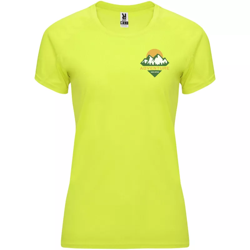 Damska koszulka techniczna 135 g/m² ROLY BAHRAIN WOMAN 0408 - Fluor Yellow (R0408-FLYELLOW)