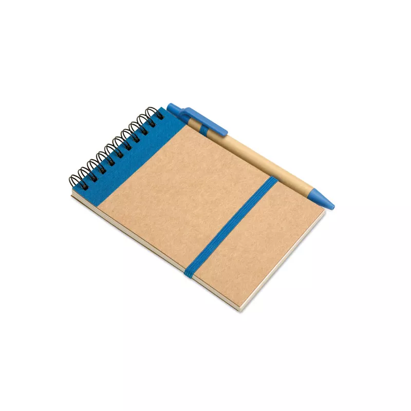 Notes A6 z długopisem 70 kartek gładkie SONORA - Niebieski (IT3789-04)