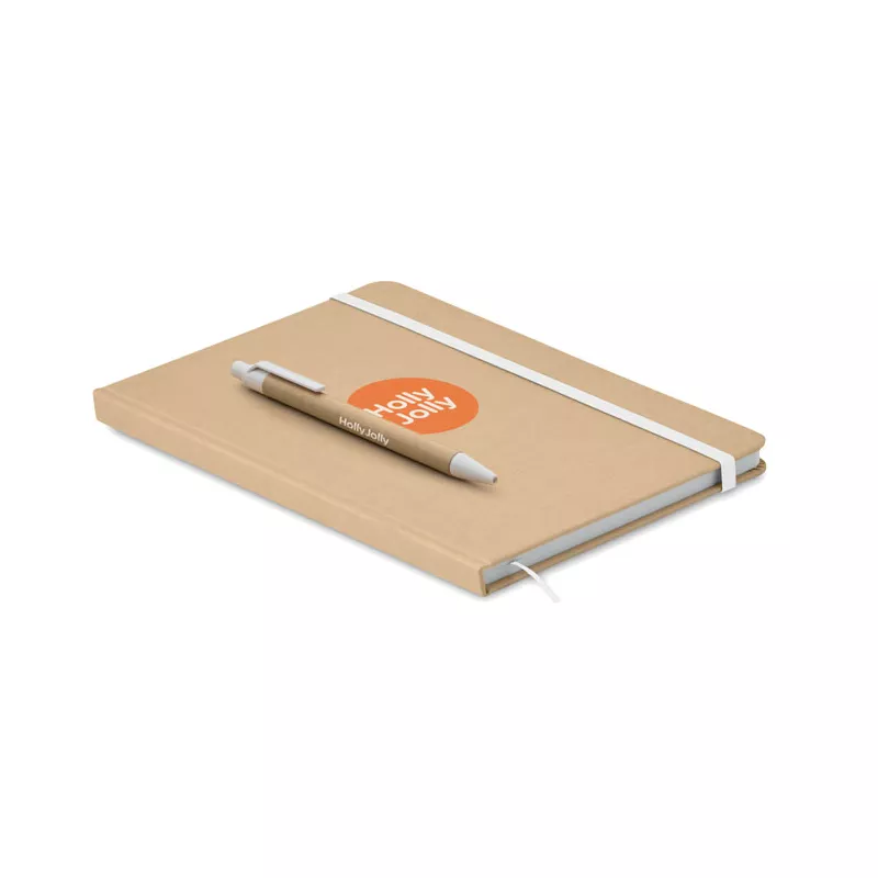 Notes A5 w okładce z kartonu 80 kartek w linię CARATIL - Bialy (MO2396-06)