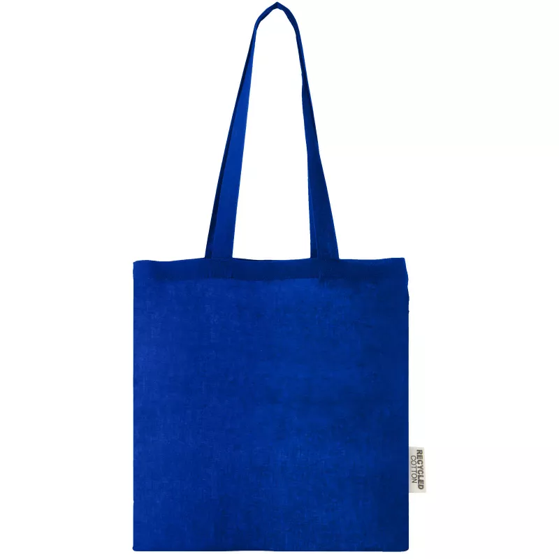 Madras torba na zakupy z bawełny z recyklingu o gramaturze 140 g/m2 i pojemności 7 l - Błękit królewski (12069553)