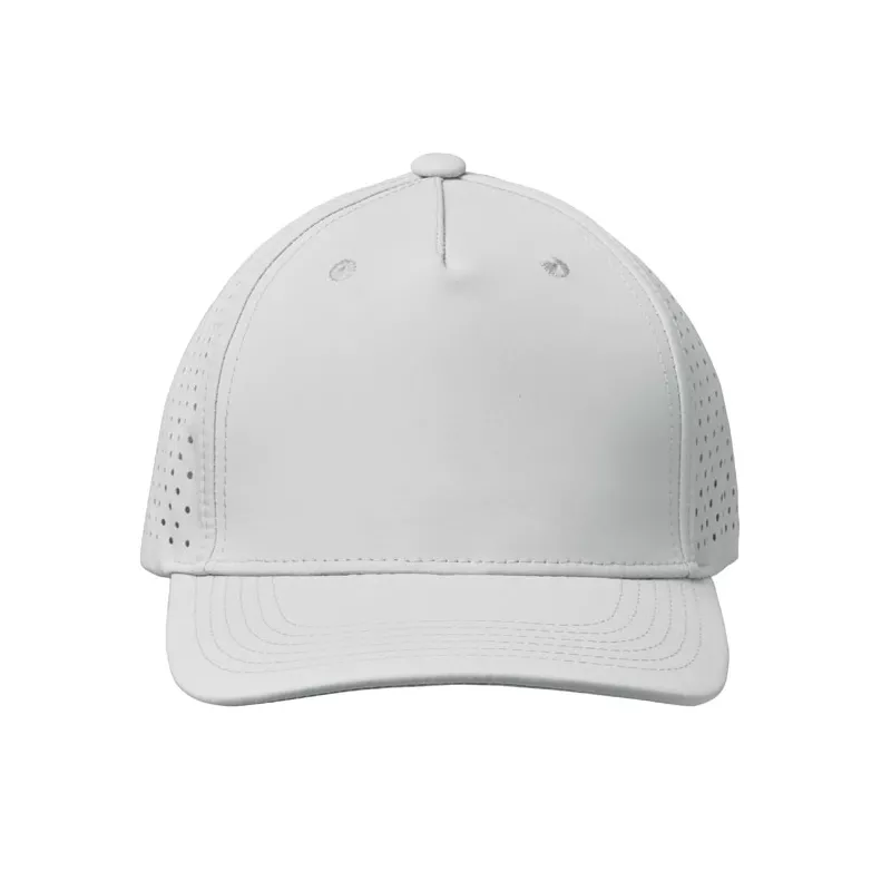 Czapka z daszkiem sportowa 5-panelowa 130 g/m² CAPO - Bialy (MO2543-06)