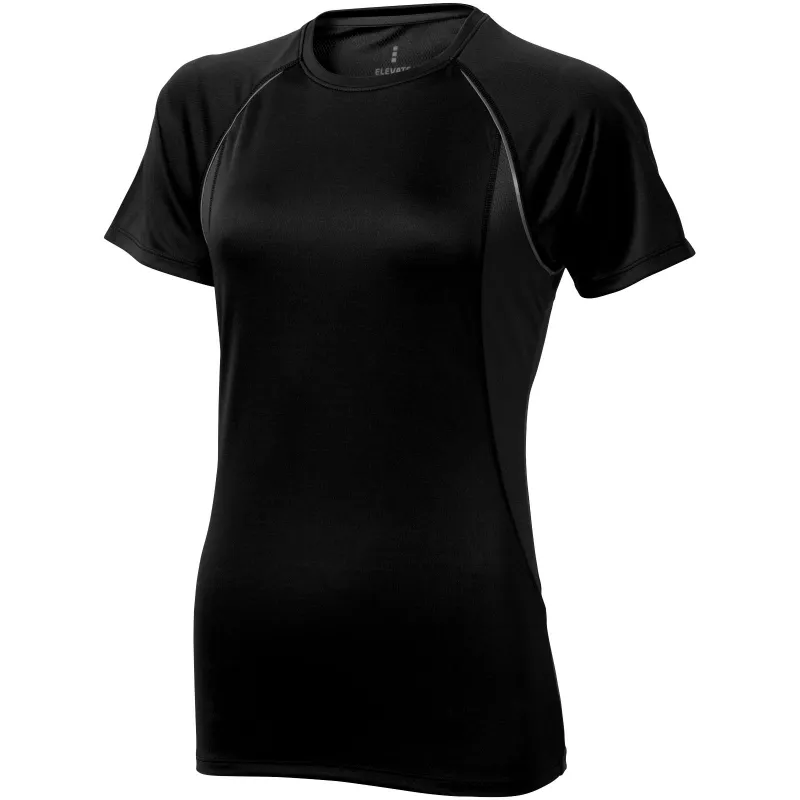 Damska koszulka poliestrowa 145 g/m² Elevate Quebec - Czarny (39016-BLACK)