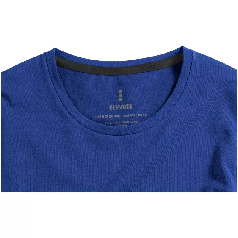 Męski T-shirt organiczny Ponoka z długim rękawem - Niebieski (38018-BLUE)