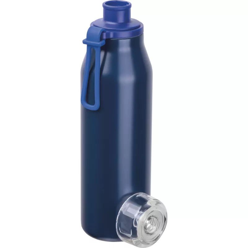 Butelka termiczna stalowa z recyklingu GRAND HAVEN MoLu 640 ml - granatowy (534944)