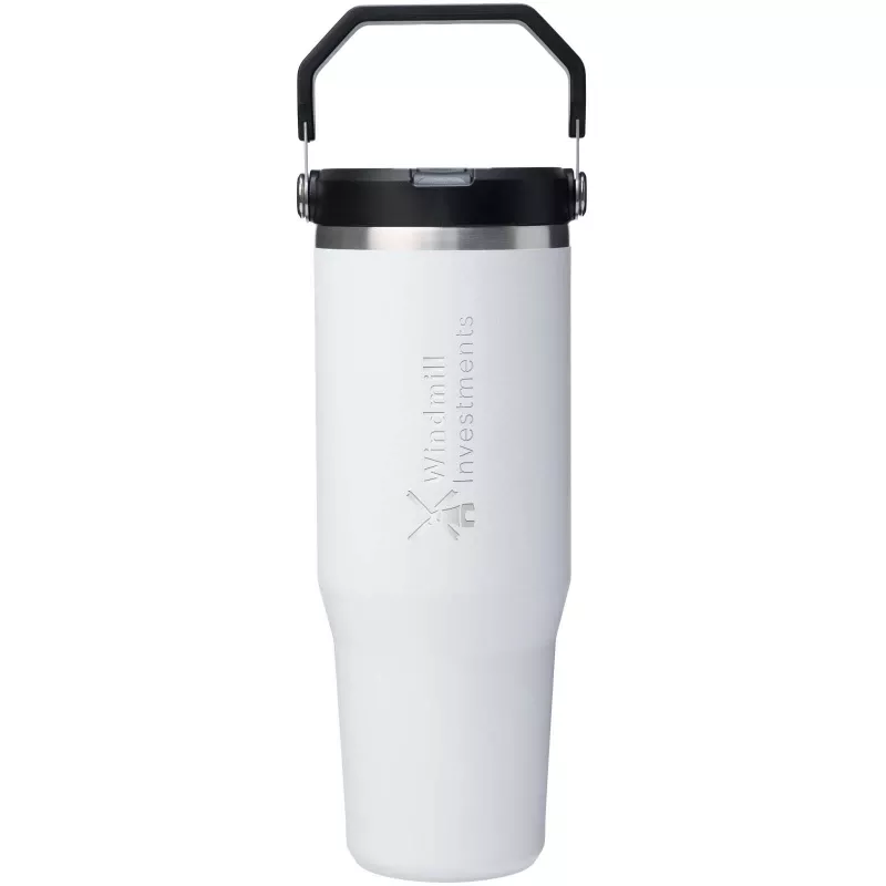 Stanley IceFlow™ 2.0 termoizolowany kubek ze stali nierdzewnej, pojemność 890 ml, z odchylaną słomką - Biały (10098201)